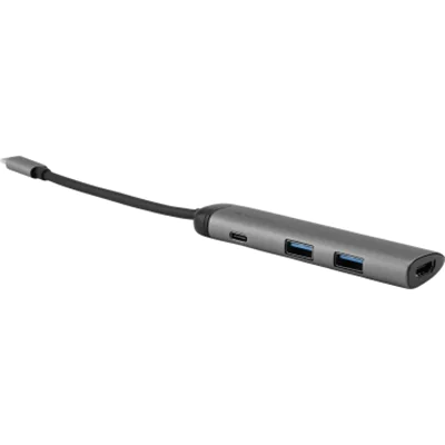 Verbatim USB-Hub USB-C silber/grau Verbatim USB-Hub USB-C silber/grau