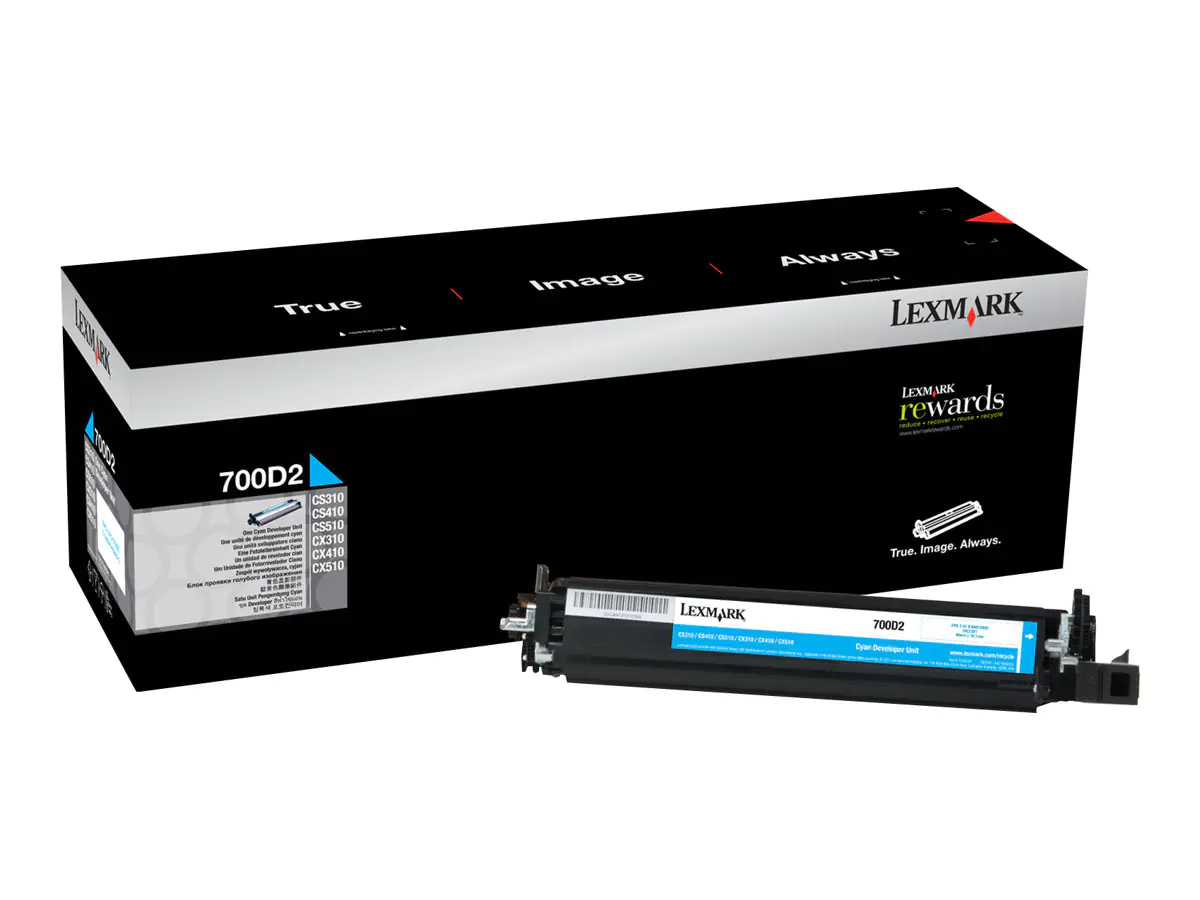 Lexmark 700D2 - Cyan - Original - Entwickler-Kit LCCP - für Lexmark C2132, CS310, CS317, CS417, CS517, CX317, CX410, CX417, CX510, CX517, XC2130 Lexmark 700D2 - Cyan - Original - Entwickler-Kit LCCP - für Lexmark C2132, CS310, CS317, CS417, CS517, CX317, CX410, CX417, CX510, CX517, XC2130