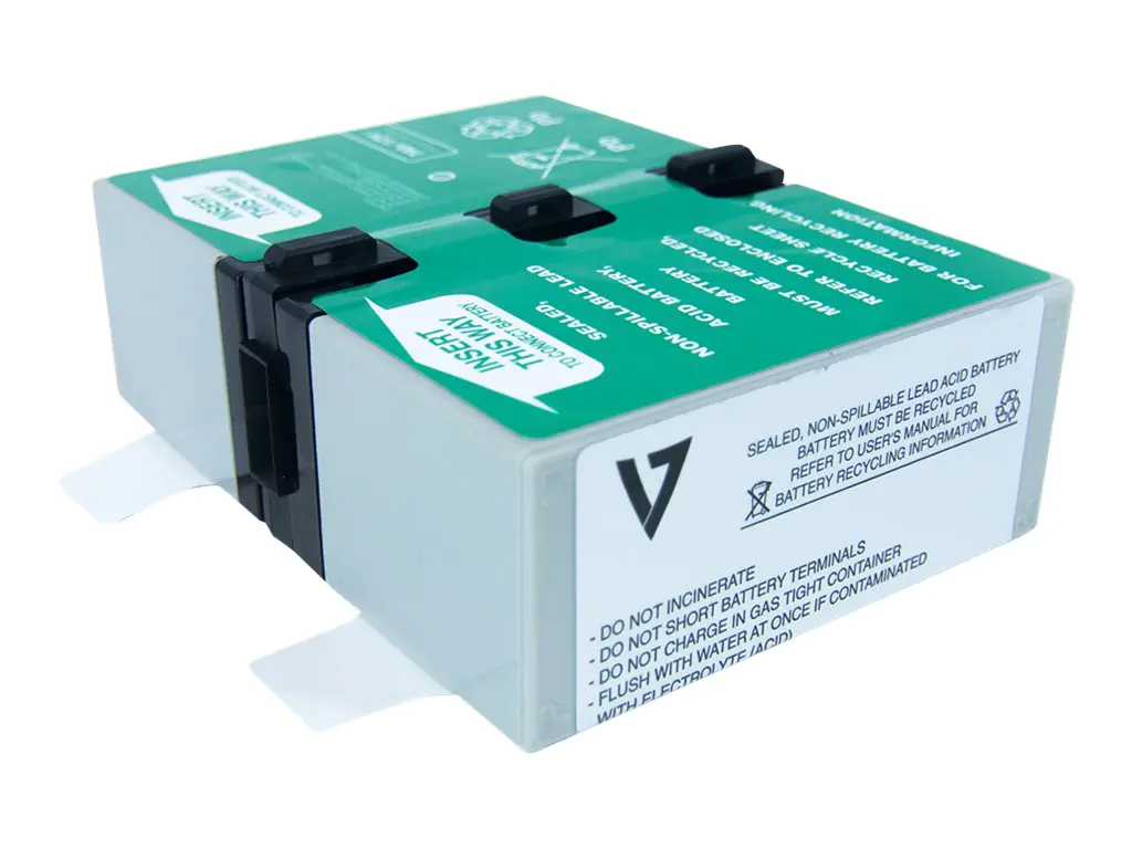 V7 APCRBC123-V7-1E - USV-Akku (gleichwertig mit: APC RBC124) - 1 x Batterie - Bleisäure - 9 Ah - für P/N: BR900G-AR, BX1350M-LM60, SMT750RM2UC, SMT750RM2UNC, SMT750RMI2UC, SMT750RMI2UNC