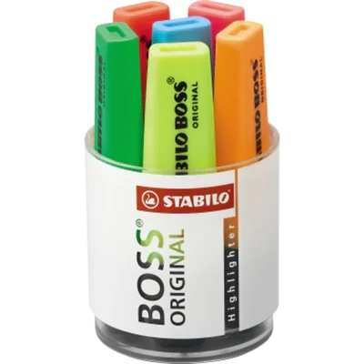 STABILO Textmarker BOSS ORIGINAL 7006 6 St./Pack. STABILO Textmarker BOSS ORIGINAL 7006 6 St./Pack.