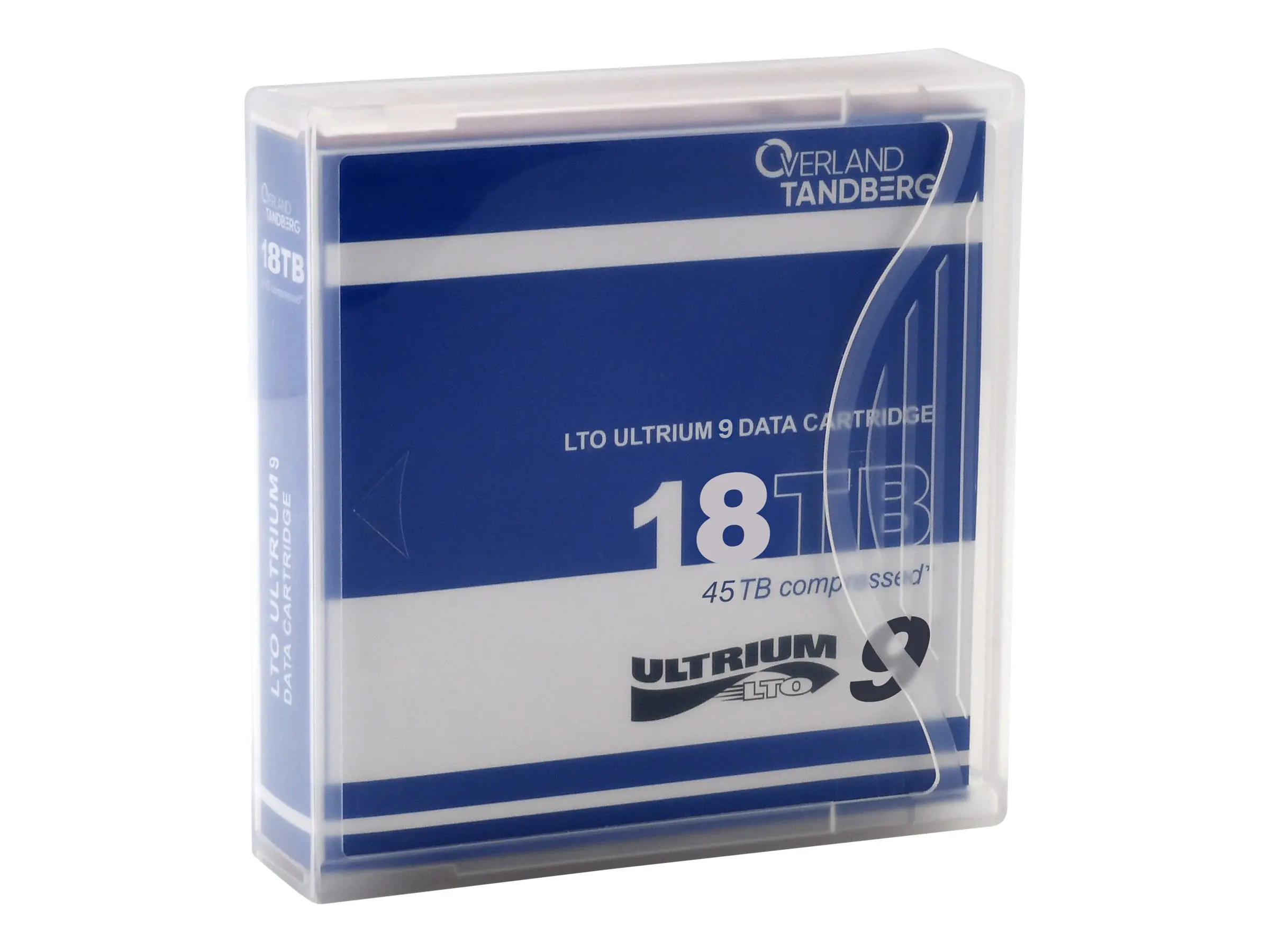 Overland-Tandberg - LTO Ultrium 9 - 18 TB / 45 TB - ohne Etikett - Mindestbestellmenge von 5 Einheiten - für Overland-Tandberg LTO-9 HH; Add-On Drive LTO-9 Overland-Tandberg - LTO Ultrium 9 - 18 TB / 45 TB - ohne Etikett - Mindestbestellmenge von 5 Einheiten - für Overland-Tandberg LTO-9 HH; Add-On Drive LTO-9