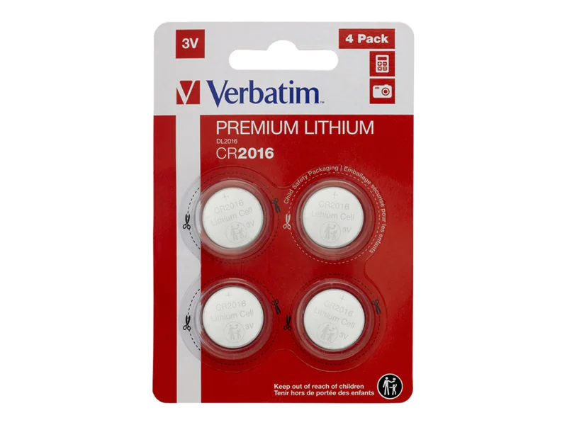 Verbatim - Batterie 4 x CR2016 - Li