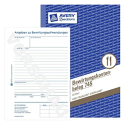 Avery Zweckform Bewirtungskostenbeleg 745 DIN A5