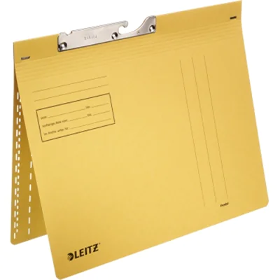 Leitz Pendelhefter DIN A4 250g/m² kaufmännische Heftung mit Organisationsaufdruck Manilakarton gelb 50 St./Pack.