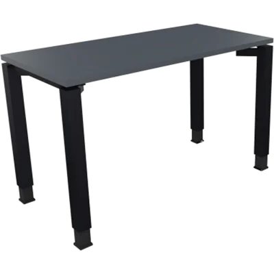 Schreibtisch Vierfuß Quadratrohr B1200xT600xH680-820 an/Lavagrau Schreibtisch Vierfuß Quadratrohr B1200xT600xH680-820 an/Lavagrau