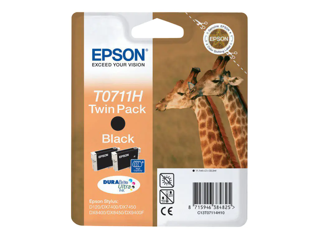 Epson T0711 Twin Pack - 2er-Pack - 22.2 ml C13T07114H10