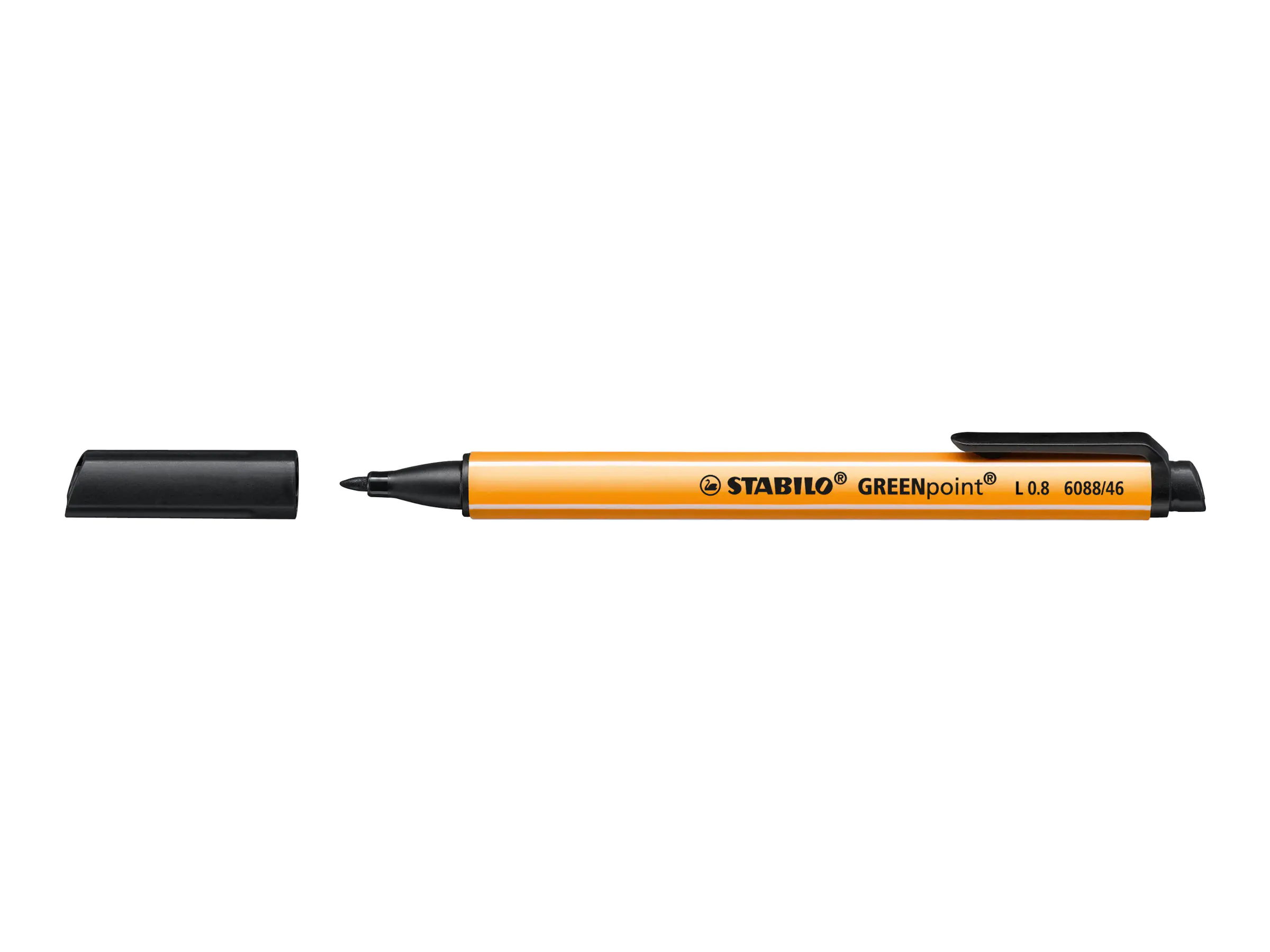 STABILO Feinschreiber GREENpoint 6088/46 0,8mm schwarz