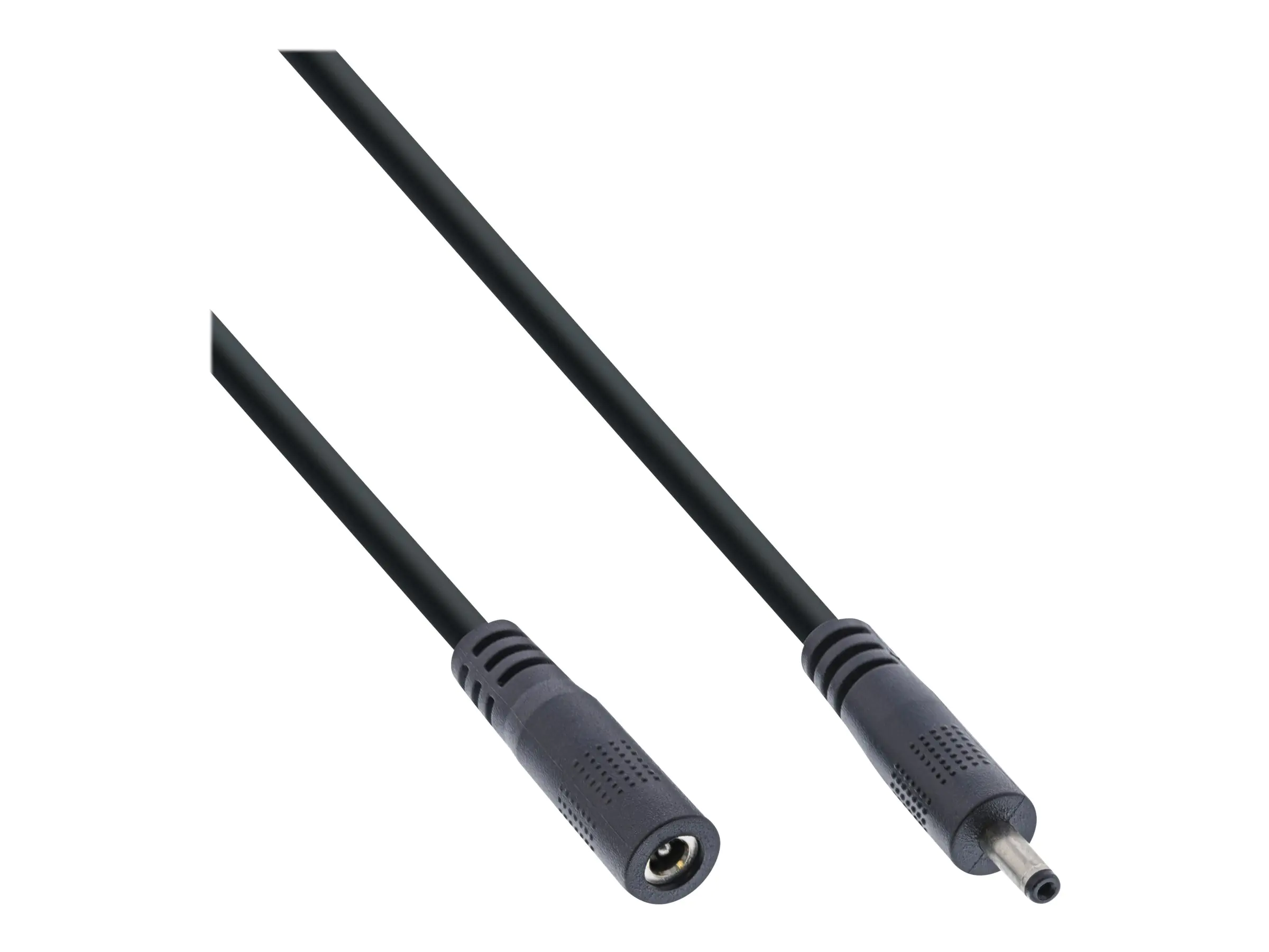 InLine - Spannungsversorgungs-Verlängerungskabel - Gleichstromstecker 3,5 mm (W) zu DC-Buchse 1,35 mm (M) - 12 - 24 V - 3 m - Schwarz
