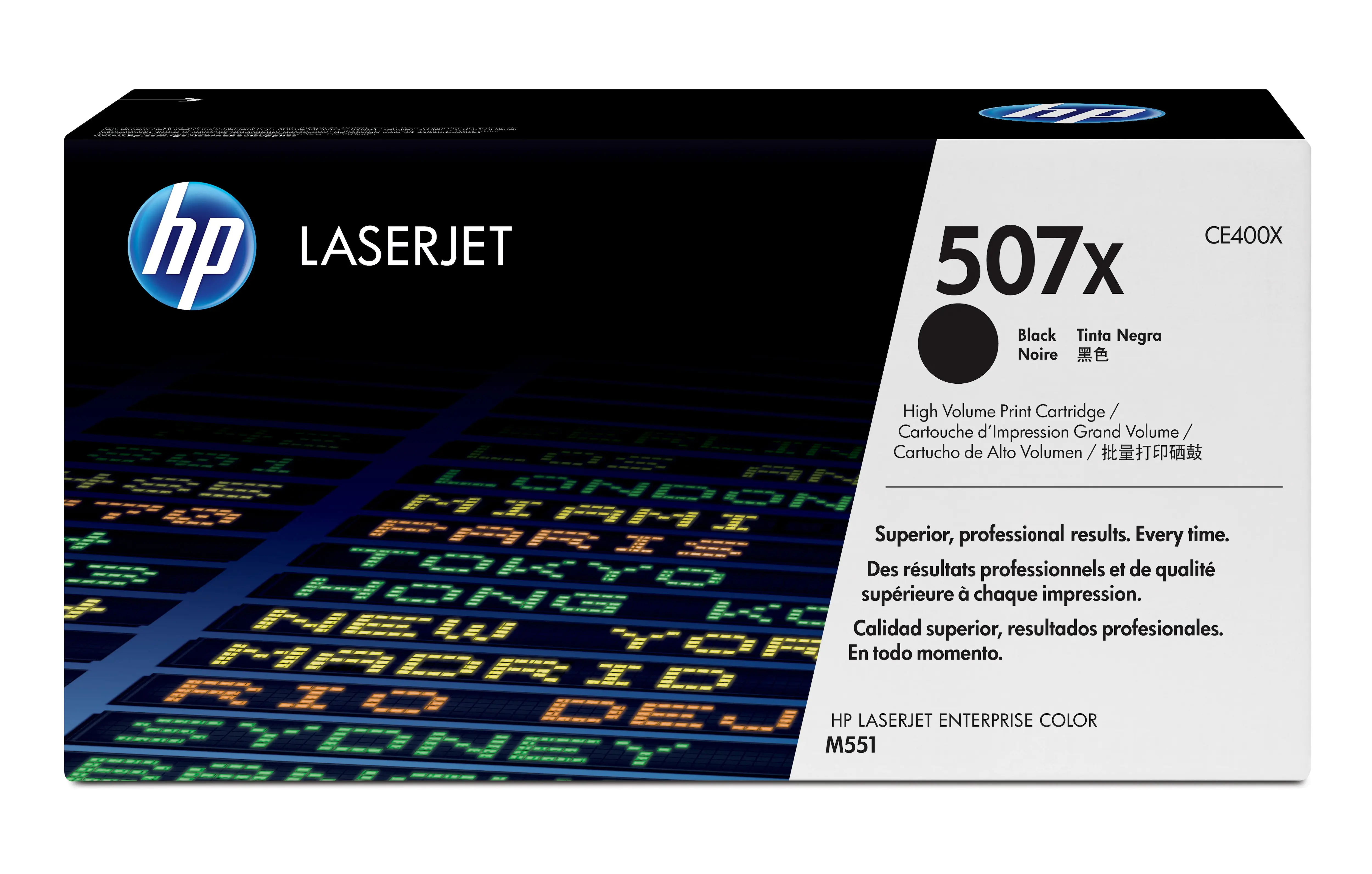 HP 507X - Hohe Ergiebigkeit - Schwarz - original - LaserJet - Tonerpatrone (CE400X) - für Color LaserJet Enterprise MFP M575; LaserJet Pro MFP M570 HP 507X - Hohe Ergiebigkeit - Schwarz - original - LaserJet - Tonerpatrone (CE400X) - für Color LaserJet Enterprise MFP M575; LaserJet Pro MFP M570