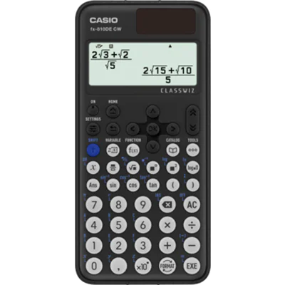 CASIO® Schulrechner FX-810DE CW 1 x 17-stellig, 1 x 10+2-stellig 274 Funktionen schwarz CASIO® Schulrechner FX-810DE CW 1 x 17-stellig, 1 x 10+2-stellig 274 Funktionen schwarz
