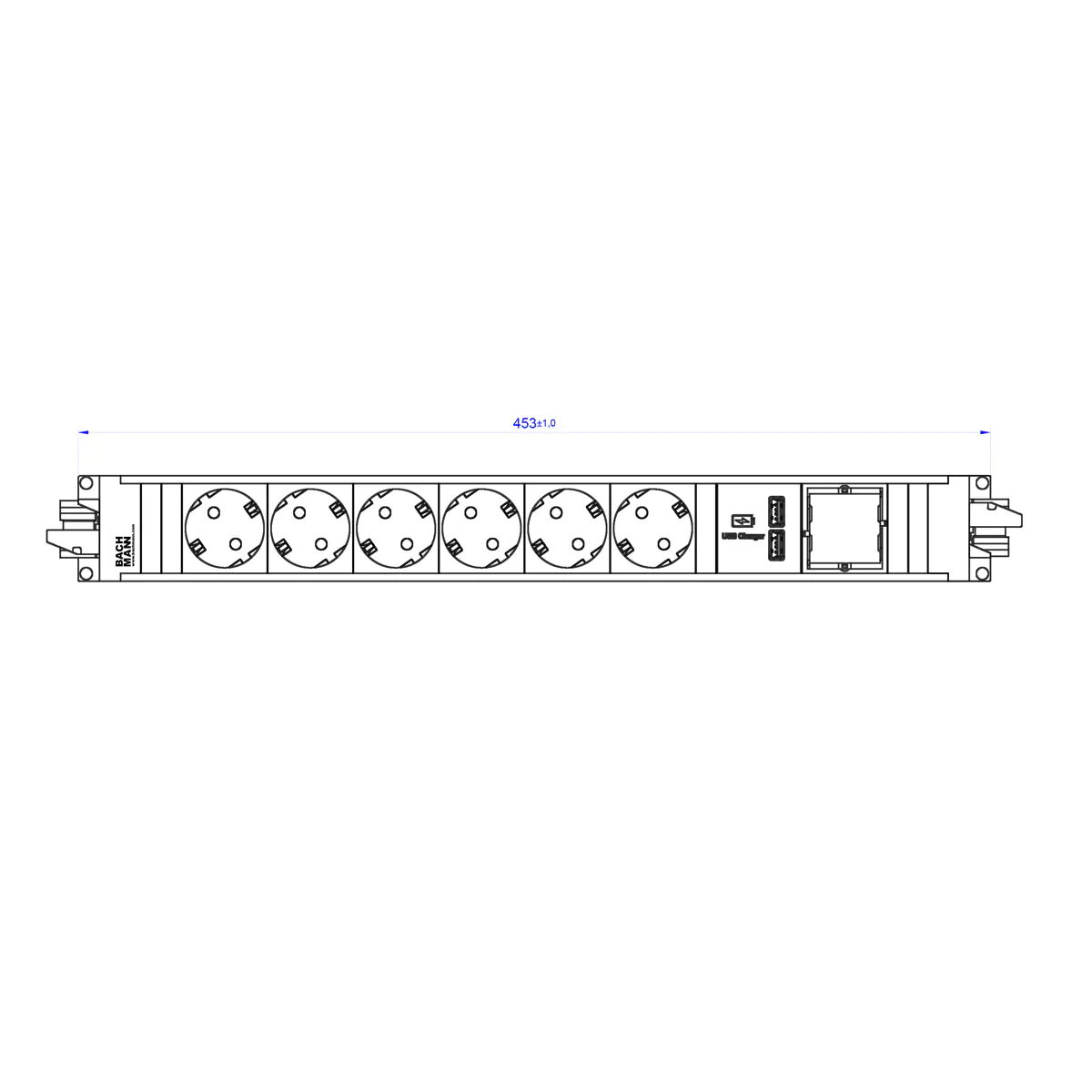 Bachmann STEP ALU 6x Schutzkontakt
