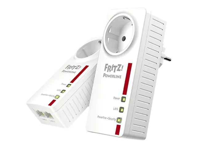 AVM FRITZ!Powerline 1220E - Bridge - GigE, HomePlug AV (HPAV) 2.0, IEEE 1901 - an Wandsteckdose anschließbar