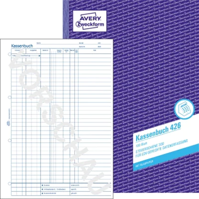 Avery Zweckform Kassenbuch 426 DIN A4 100Blatt Avery Zweckform Kassenbuch 426 DIN A4 100Blatt
