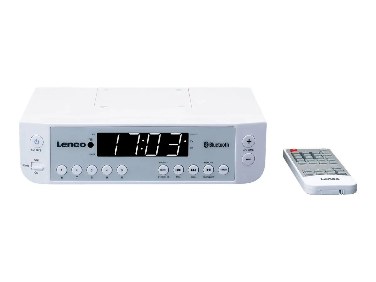 Lenco KCR-100 - Radio - 2 x 1 Watt - weiß KCR-100WH