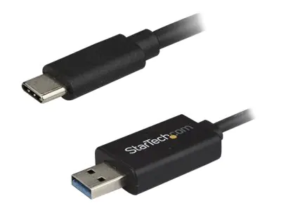 StarTech USB C to USB Data Transfer Cable for Mac and Windows, USB 3.0 - 2m (6ft) - USB-Kabel - 24 pin USB-C (M) zu USB Typ A (M) - USB 3.0 - 2 m - Schwarz