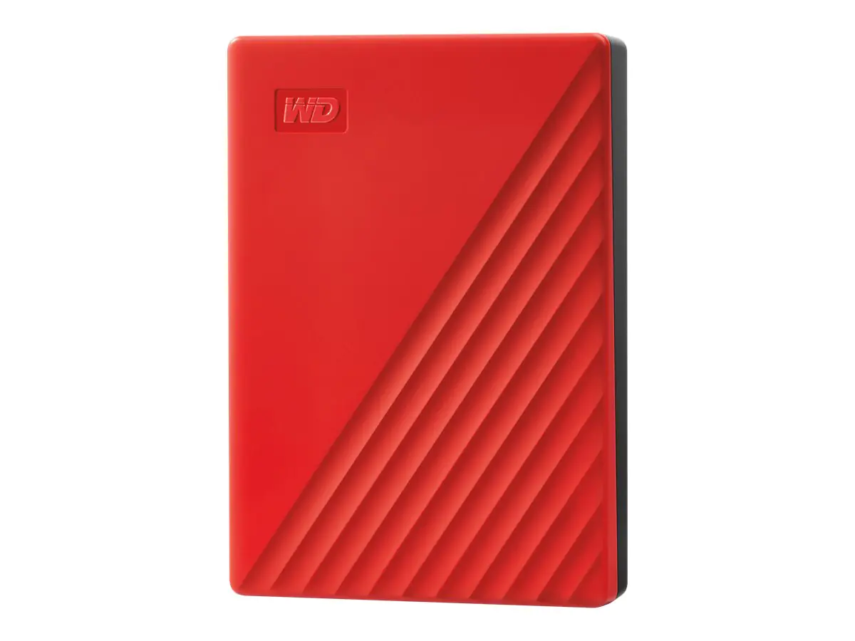WD My Passport WDBPKJ0040BRD - Festplatte - verschlüsselt - 4 TB - extern (tragbar) - USB 3.2 Gen 1 - 256-Bit-AES - Rot WD My Passport WDBPKJ0040BRD - Festplatte - verschlüsselt - 4 TB - extern (tragbar) - USB 3.2 Gen 1 - 256-Bit-AES - Rot