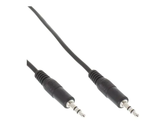 InLine - Audiokabel - mini-phone stereo 3.5 mm männlich zu mini-phone stereo 3.5 mm männlich - 3 m - Schwarz InLine - Audiokabel - mini-phone stereo 3.5 mm männlich zu mini-phone stereo 3.5 mm männlich - 3 m - Schwarz