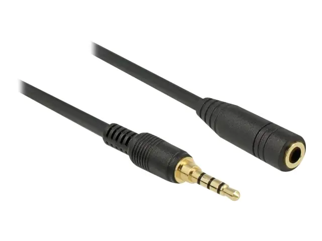 Delock Audioverlängerungskabel - 4-poliger Mini-Stecker männlich zu 4-poliger Mini-Stecker weiblich 85631