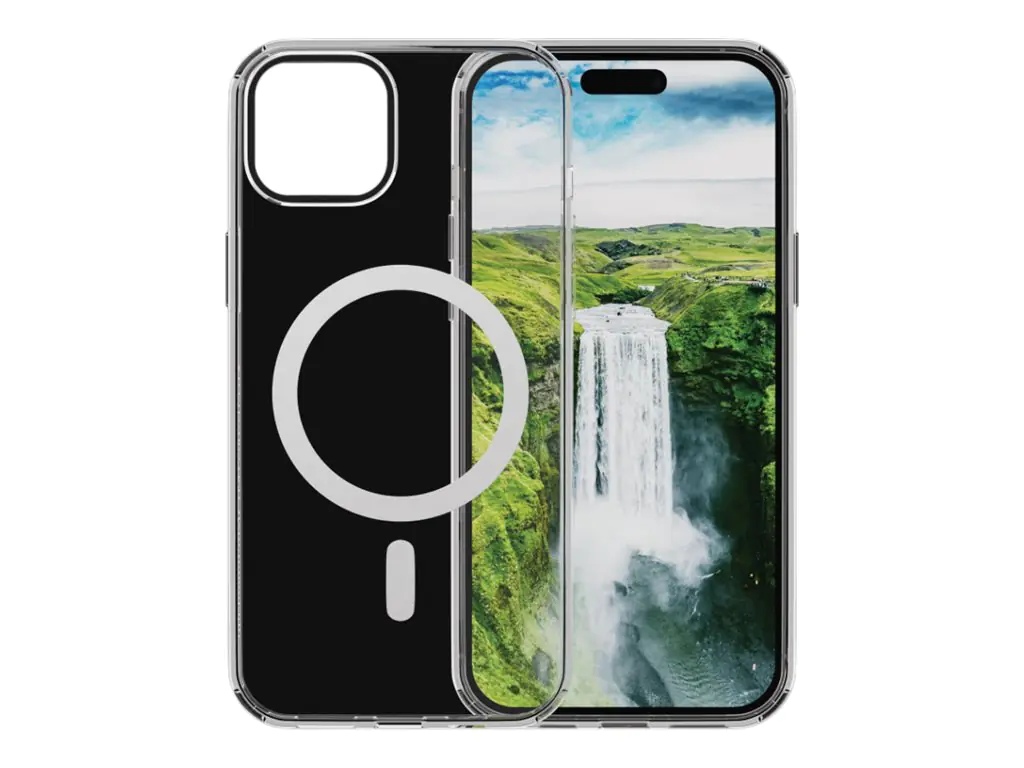 dbramante1928 Iceland Ultra - Hintere Abdeckung für Mobiltelefon - kompatibel mit MagSafe - Kunststoff, D3O - klar - für Apple iPhone 15