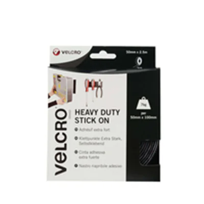 Velcro Stick On Heavy Duty - Selbstklebendes Klettband - 5 cm x 2.5 m - Schwarz Velcro Stick On Heavy Duty - Selbstklebendes Klettband - 5 cm x 2.5 m - Schwarz