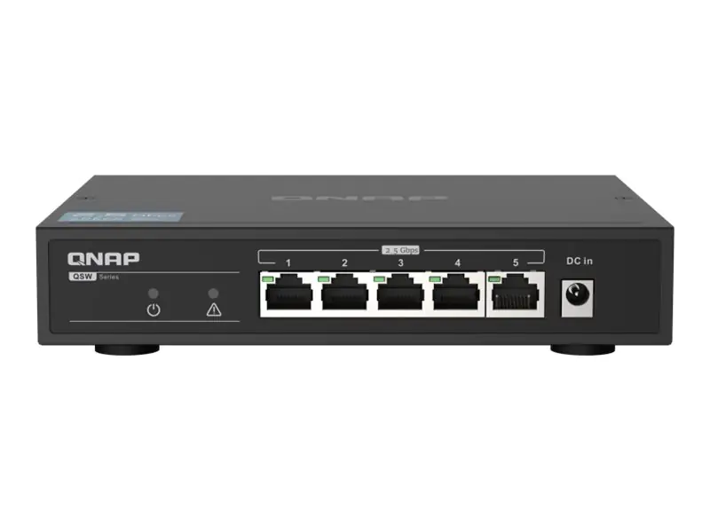 QNAP QSW-1105-5T - Switch - unmanaged - 5 x 10/100/1000/2.5G - Desktop QNAP QSW-1105-5T - Switch - unmanaged - 5 x 10/100/1000/2.5G - Desktop