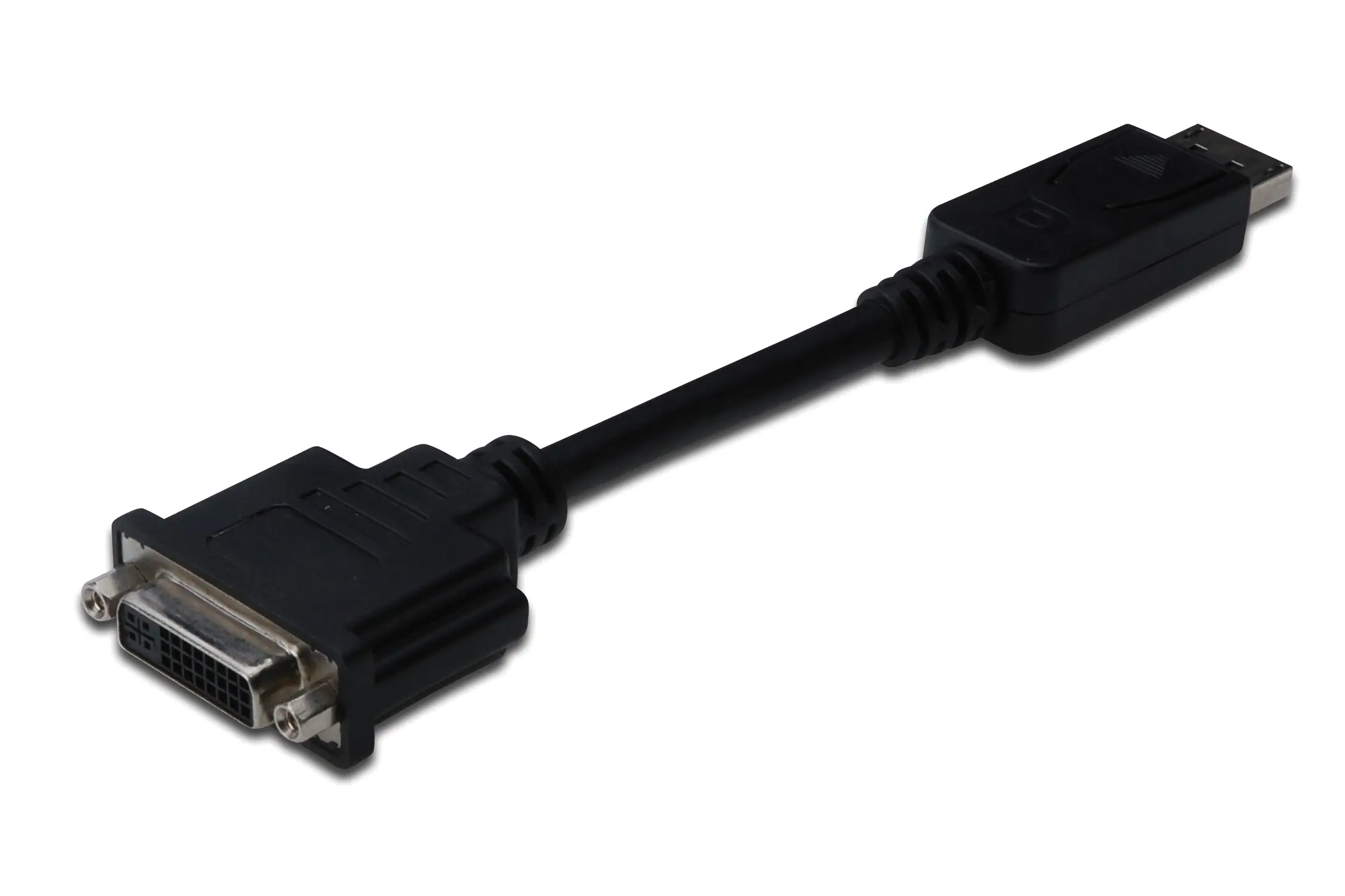 ASSMANN - Videoadapter - DisplayPort (M) zu DVI-I (W) - 15 cm - geformt - Schwarz ASSMANN - Videoadapter - DisplayPort (M) zu DVI-I (W) - 15 cm - geformt - Schwarz