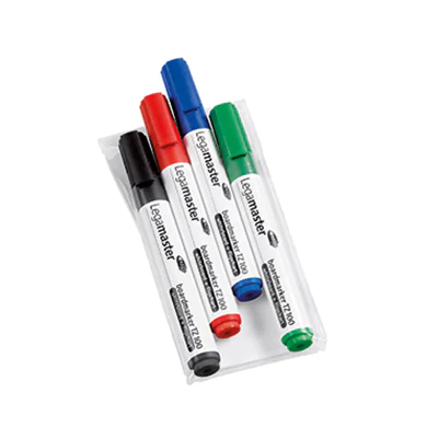 LEGAMASTER TZ100 Boardmarker sortiert 4St. - 4 Stück e - Schwarz - Blau - Grün - Rot 7-110594