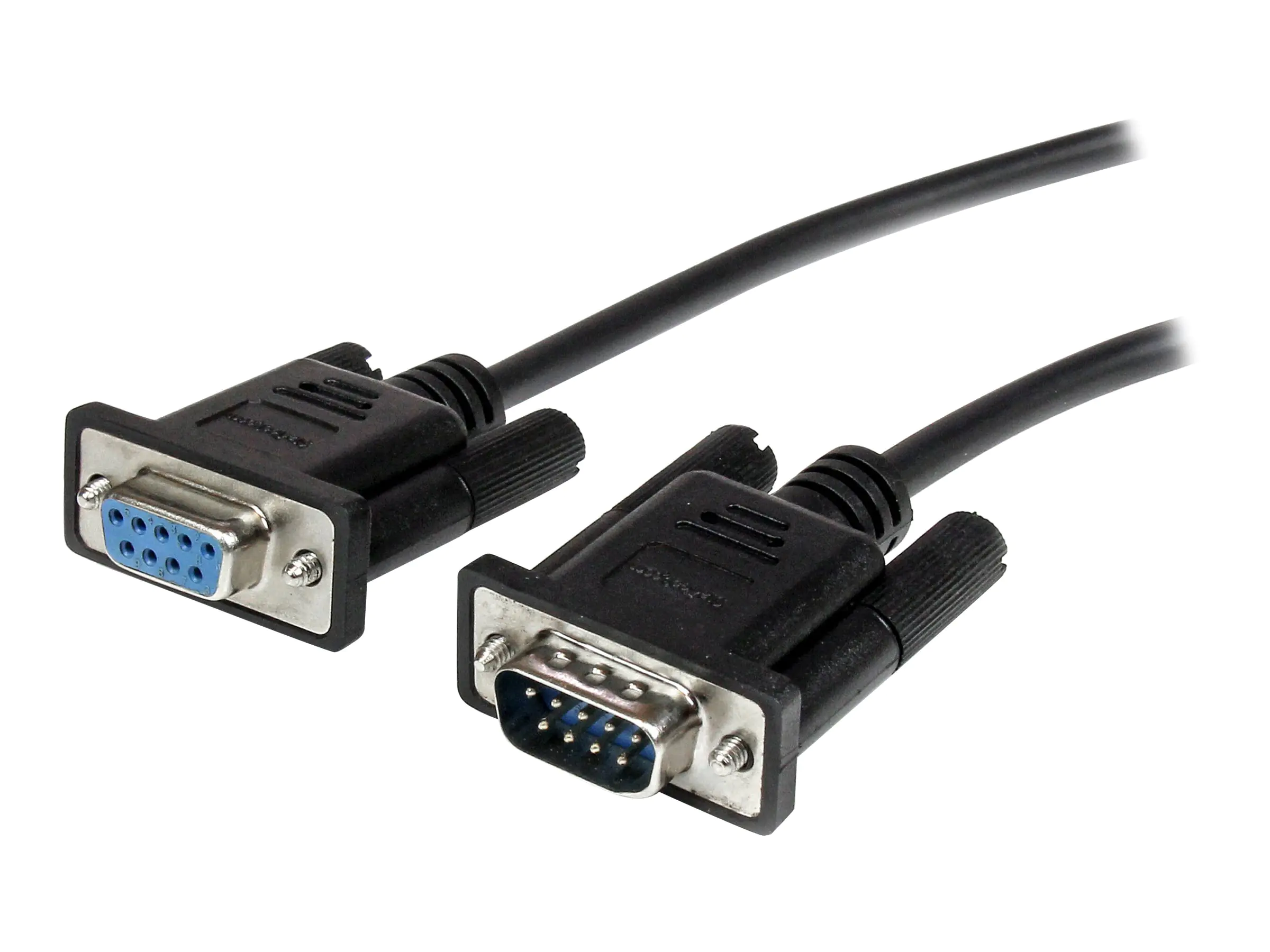 StarTech 2 m schwarzes Seriell Straight-Through DB9 RS232-Kabel - Stecker/Buchse - Serielles Verlängerungskabel - DB-9 (M) zu DB-9 (W) - 2 m - Schwarz - für P/N: 1P3FPC-USB-SERIAL, IC232TTL, ICUSB2324I, ICUSB232D, ICUSB232V2, SV1108IPPWGB StarTech 2 m schwarzes Seriell Straight-Through DB9 RS232-Kabel - Stecker/Buchse - Serielles Verlängerungskabel - DB-9 (M) zu DB-9 (W) - 2 m - Schwarz - für P/N: 1P3FPC-USB-SERIAL, IC232TTL, ICUSB2324I, ICUSB232D, ICUSB232V2, SV1108IPPWGB