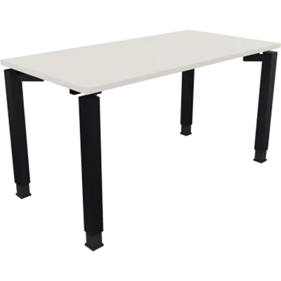 Schreibtisch Vierfuß Quadratrohr B1400xT700xH680-820 an/Weiß Schreibtisch Vierfuß Quadratrohr B1400xT700xH680-820 an/Weiß