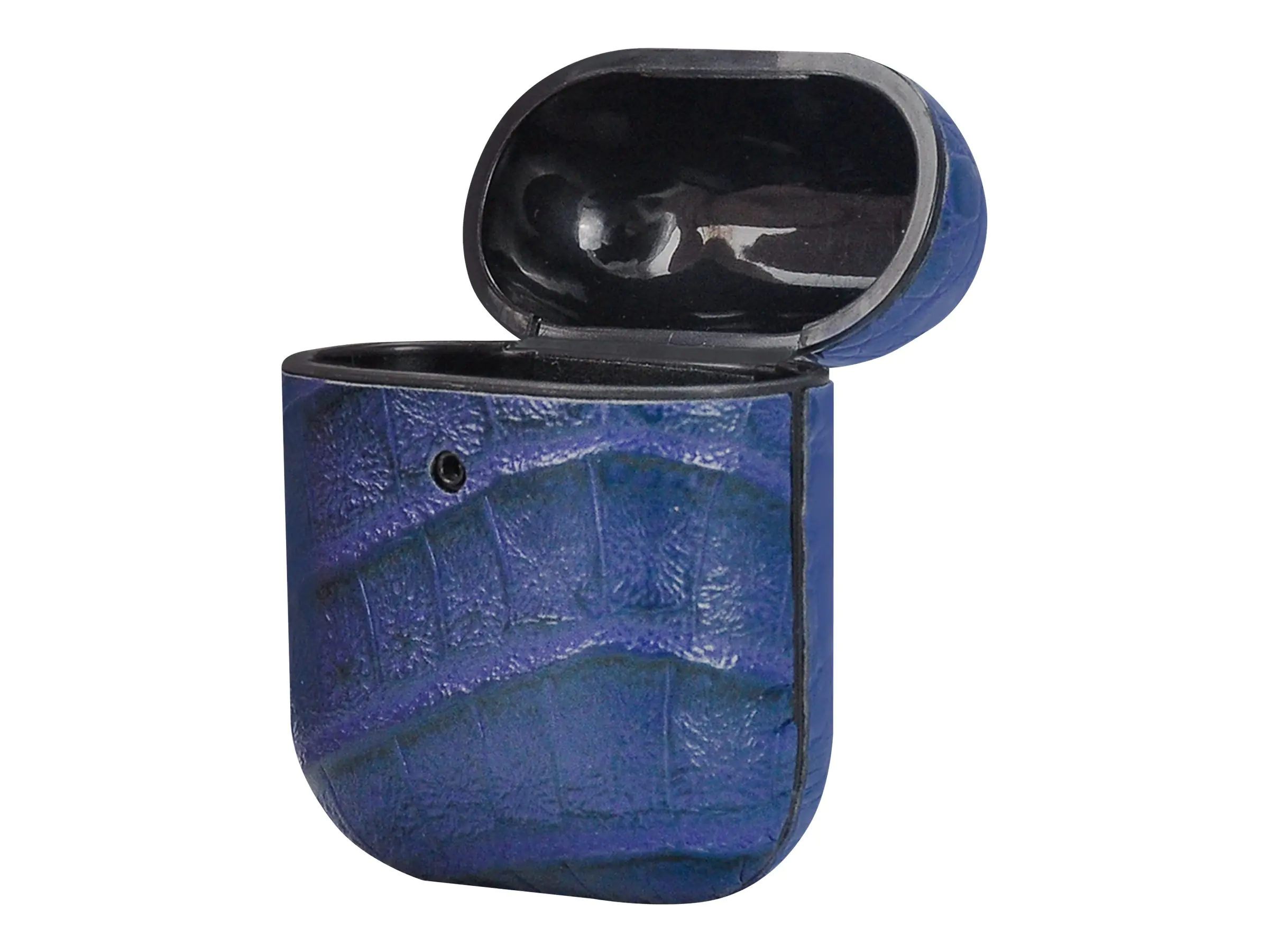 TerraTec Air Box - Tasche für Kopfhöhrer - Polycarbonat - croco blue - für Apple AirPods (1. Generation, 2. Generation) 306841