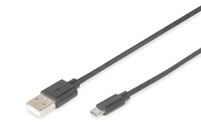 ASSMANN - USB-Kabel - Micro-USB Typ B (M) zu USB (M) - USB 2.0 - 1.8 m - geformt - Schwarz ASSMANN - USB-Kabel - Micro-USB Typ B (M) zu USB (M) - USB 2.0 - 1.8 m - geformt - Schwarz