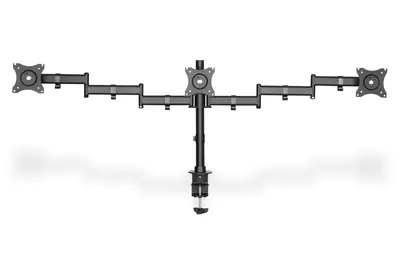 DIGITUS DA-90362 - Befestigungskit (Spannbefestigung für Tisch, 2 Gelenkarme) für 3 Monitore - Schwarz - Bildschirmgröße: 38.1-69 cm (15"-27") DIGITUS DA-90362 - Befestigungskit (Spannbefestigung für Tisch, 2 Gelenkarme) für 3 Monitore - Schwarz - Bildschirmgröße: 38.1-69 cm (15"-27")