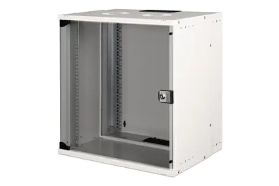 Digitus SOHO PRO Series - Schrank Netzwerkschrank - geeignet für Wandmontage - RAL 7035, Hellgrau - 12U - 48.3 cm (19")