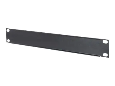 Intellinet 10" Blindabdeckung, 1 HE, verdeckt ungenutzte Bereiche in 10"-Schränken, Metall, schwarz - Blindabdeckung - Rack montierbar - Schwarz, RAL 9005 - 1U - 25.4 cm (10")