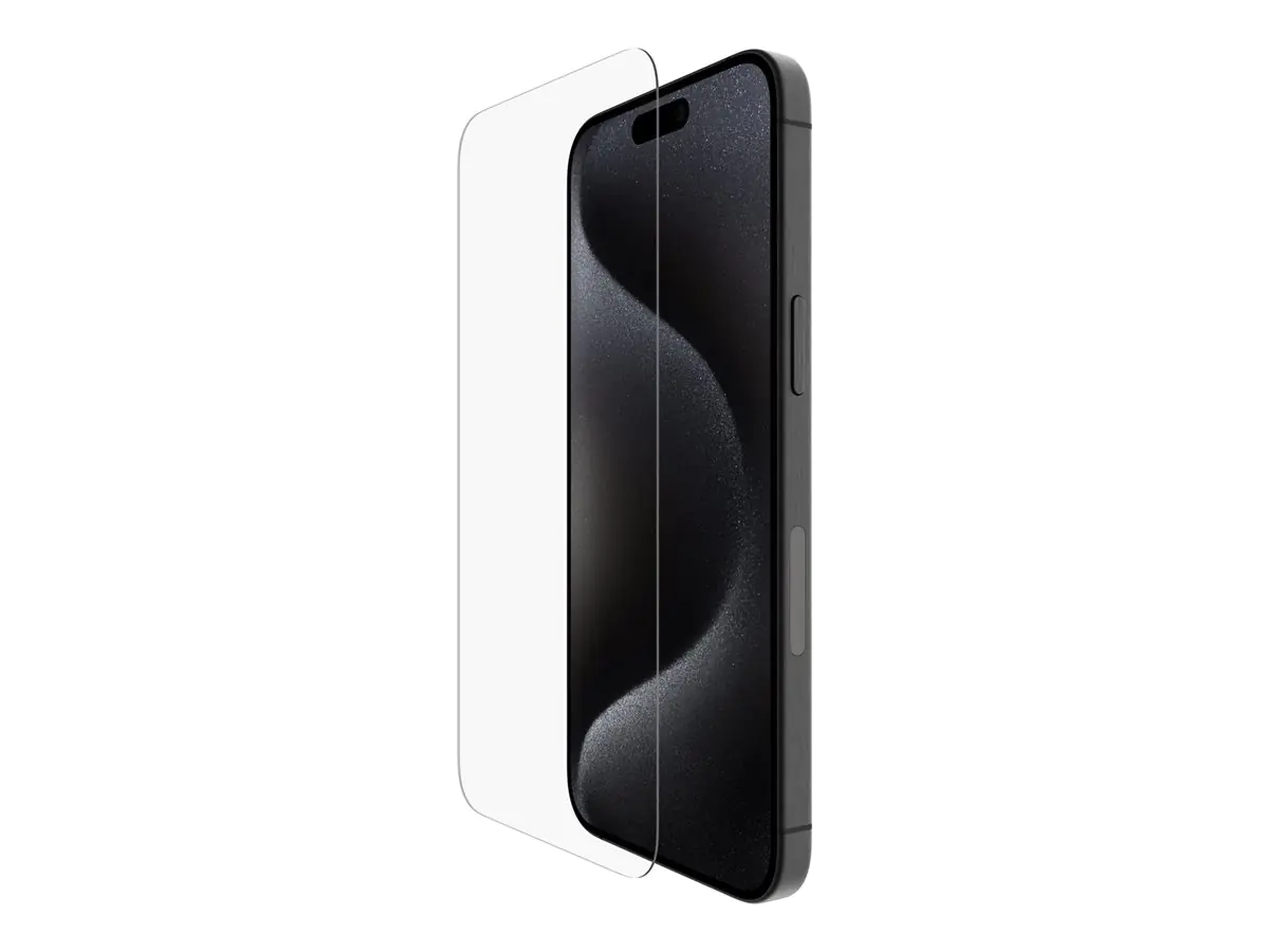 Belkin - Bildschirmschutz für Handy - gehärtetes Glas, behandelt - Glas - für Apple iPhone 15 Pro Max Belkin - Bildschirmschutz für Handy - gehärtetes Glas, behandelt - Glas - für Apple iPhone 15 Pro Max