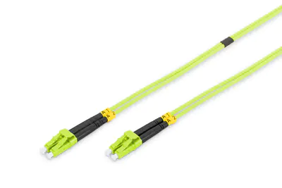 DIGITUS Professional - Patch-Kabel - LC Multi-Mode (S) bis LC Multi-Mode (S) - 5 m - Glasfaser - Duplex - 50/125 Mikrometer - OM5 - halogenfrei - hellgrün DIGITUS Professional - Patch-Kabel - LC Multi-Mode (S) bis LC Multi-Mode (S) - 5 m - Glasfaser - Duplex - 50/125 Mikrometer - OM5 - halogenfrei - hellgrün