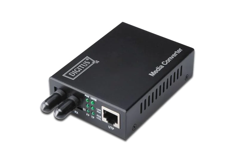 DIGITUS Professional DN-82110-1 - Medienkonverter - 1GbE - 10Base-T, 1000Base-SX, 100Base-TX, 1000Base-T - RJ-45 / ST multi-mode - bis zu 500 m - 850 nm DIGITUS Professional DN-82110-1 - Medienkonverter - 1GbE - 10Base-T, 1000Base-SX, 100Base-TX, 1000Base-T - RJ-45 / ST multi-mode - bis zu 500 m - 850 nm