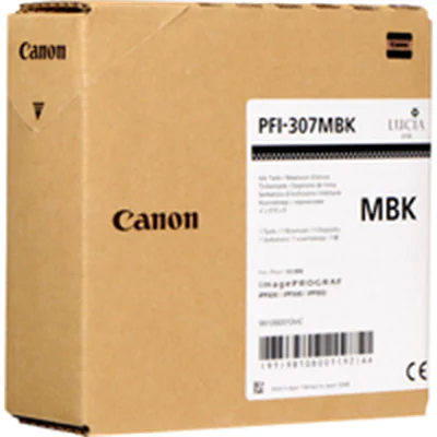 Canon PFI-307 MBK - 330 ml - mattschwarz - Original - Tintenbehälter - für imagePROGRAF iPF830, iPF830 MFP M40, iPF840, iPF840 MFP M40, iPF850, iPF850 MFP M40 Canon PFI-307 MBK - 330 ml - mattschwarz - Original - Tintenbehälter - für imagePROGRAF iPF830, iPF830 MFP M40, iPF840, iPF840 MFP M40, iPF850, iPF850 MFP M40