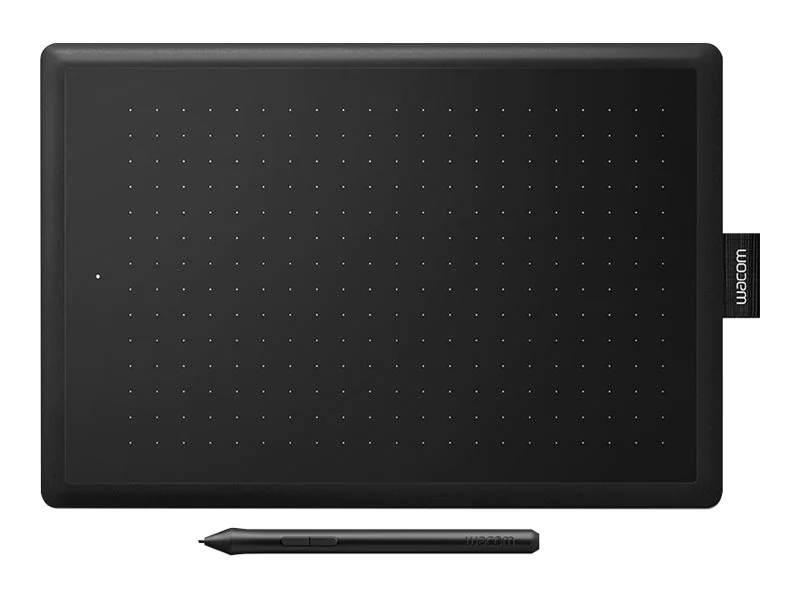 Wacom One by Medium, Kabelgebunden, 2540 lpi, 216 x 135 mm, USB, Stift, Schwarz, Rot CTL-672-N