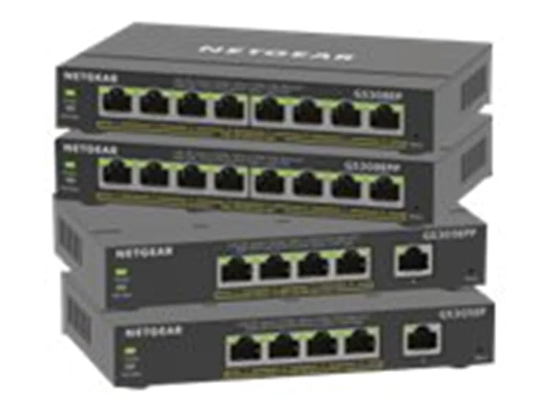 NETGEAR Plus GS308EPP - Switch - Smart - 8 x 10/100/1000 (PoE+) - Desktop, wandmontierbar - PoE+ (123 W) NETGEAR Plus GS308EPP - Switch - Smart - 8 x 10/100/1000 (PoE+) - Desktop, wandmontierbar - PoE+ (123 W)