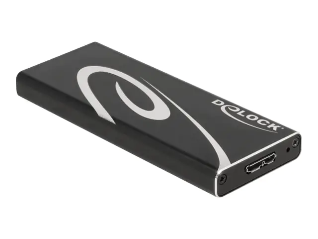 Delock - Speichergehäuse - M.2 - 1 Sender/Kanal - M.2 Card - USB 3.2 (Gen 2) - Schwarz