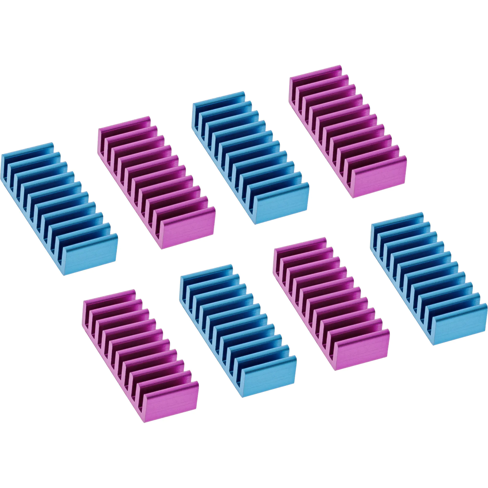 InLine - Speicherkühler - Blau, lila (Packung mit 8)