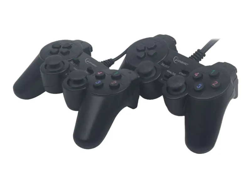 GEMBIRD JPD-UDV2-01 - Game Pad - 10 Tasten - kabelgebunden (Packung mit 2) - für PC