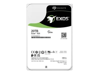 Seagate Exos X20 - Festplatte - 20 TB - intern - SATA 6Gb/s - 7200 rpm - ST20000NM007D Seagate Exos X20 - Festplatte - 20 TB - intern - SATA 6Gb/s - 7200 rpm - ST20000NM007D