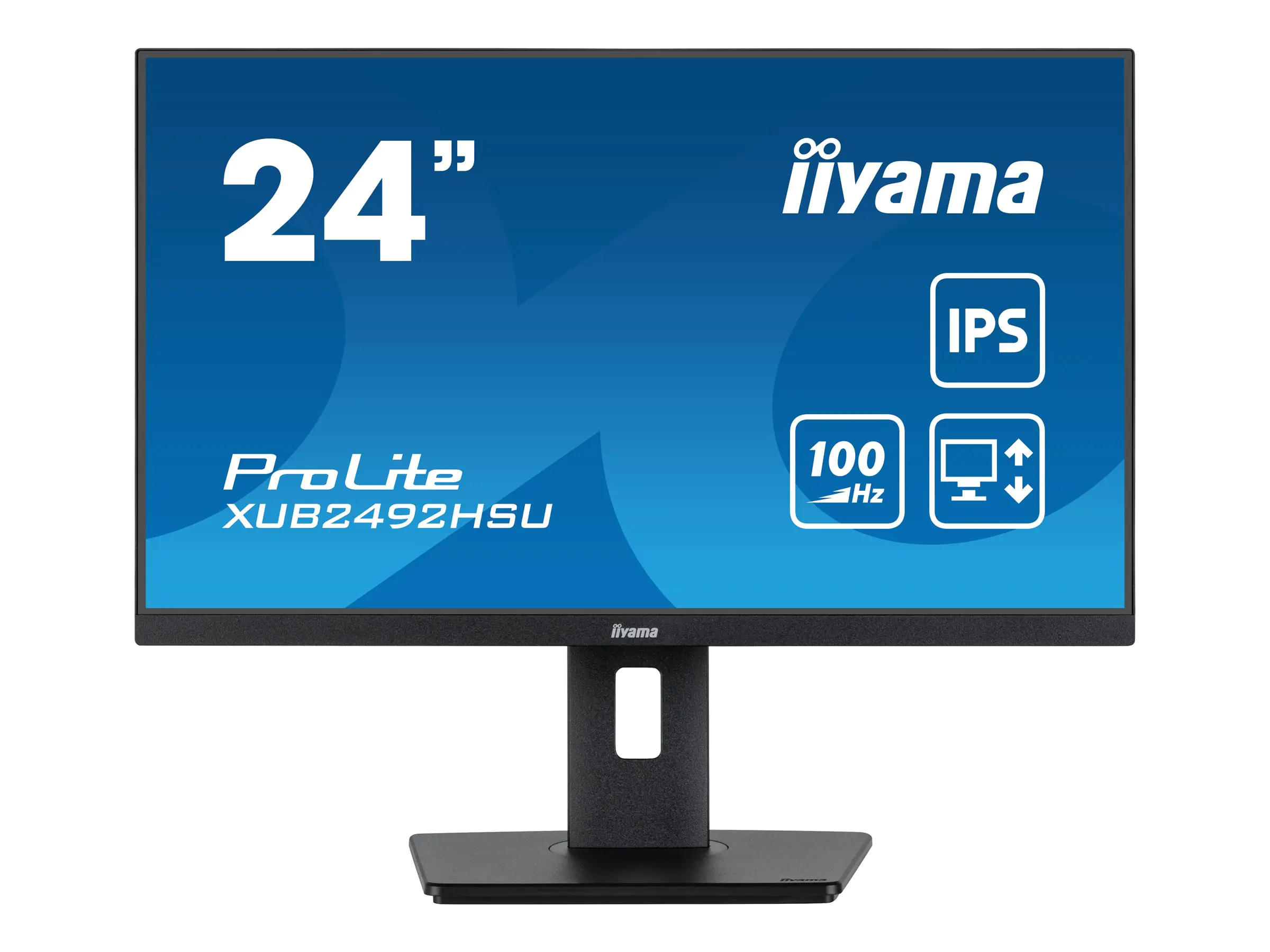 iiyama ProLite XUB2492HSU-B6 - LED-Monitor - 61 cm (24") (23.8" sichtbar) - 1920 x 1080 Full HD (1080p) @ 100 Hz - IPS - 250 cd/m² - 1300:1 - 0.4 ms - HDMI, DisplayPort - Lautsprecher - mattschwarz iiyama ProLite XUB2492HSU-B6 - LED-Monitor - 61 cm (24") (23.8" sichtbar) - 1920 x 1080 Full HD (1080p) @ 100 Hz - IPS - 250 cd/m² - 1300:1 - 0.4 ms - HDMI, DisplayPort - Lautsprecher - mattschwarz
