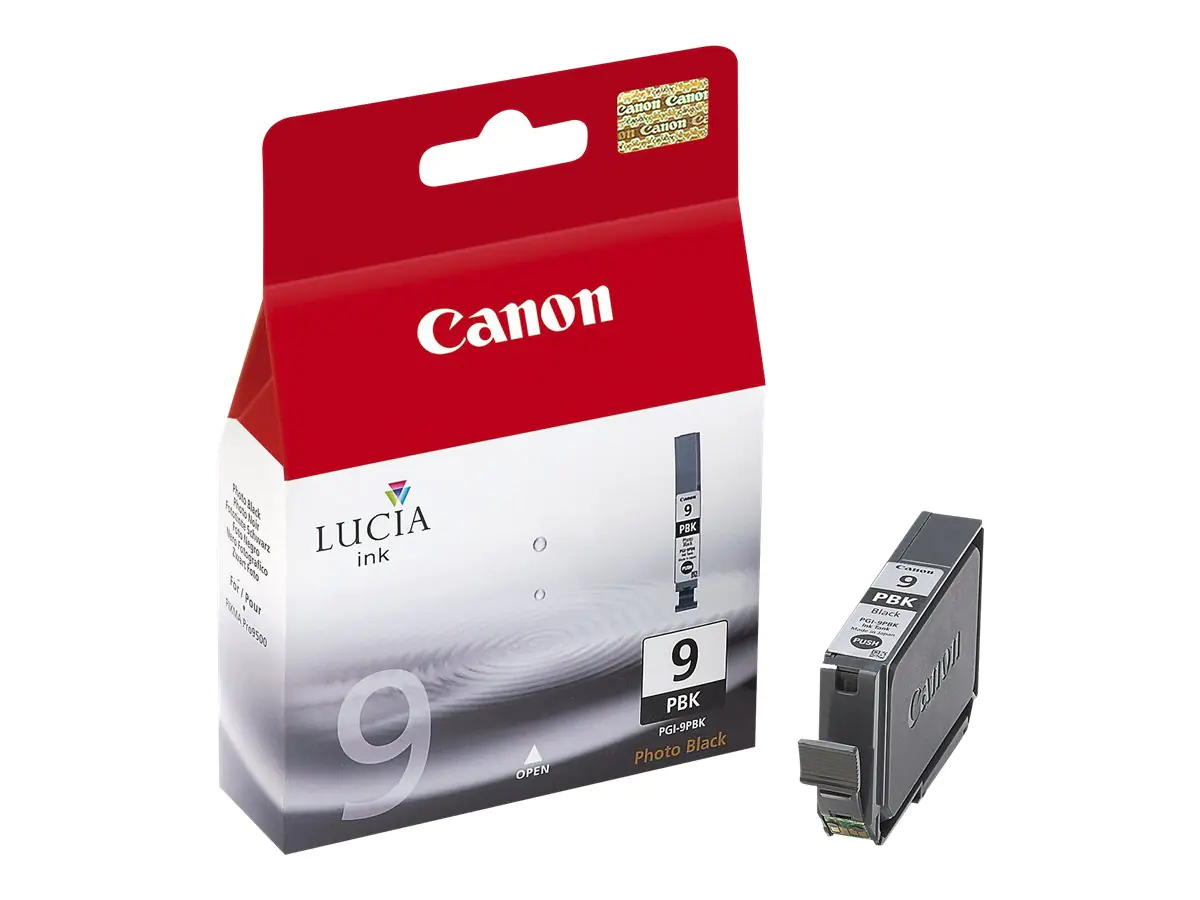 Canon PGI-9PBK - 14 ml - Photo schwarz - Original - Tintenbehälter - für PIXMA iX7000, Pro9500 Canon PGI-9PBK - 14 ml - Photo schwarz - Original - Tintenbehälter - für PIXMA iX7000, Pro9500