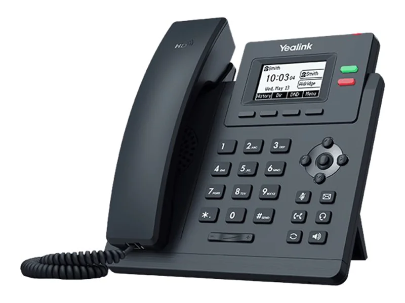 Yealink SIP-T31P, IP-Telefon, Grau, Kabelgebundenes Mobilteil, 1000 Eintragungen, LCD, 5,84 cm (2.3")