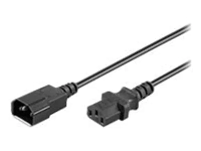 goobay NK 100 S-200 - Spannungsversorgungs-Verlängerungskabel - IEC 60320 C14 zu IEC 60320 C13 - Wechselstrom 250 V - 10 A - 2 m - Schwarz goobay NK 100 S-200 - Spannungsversorgungs-Verlängerungskabel - IEC 60320 C14 zu IEC 60320 C13 - Wechselstrom 250 V - 10 A - 2 m - Schwarz