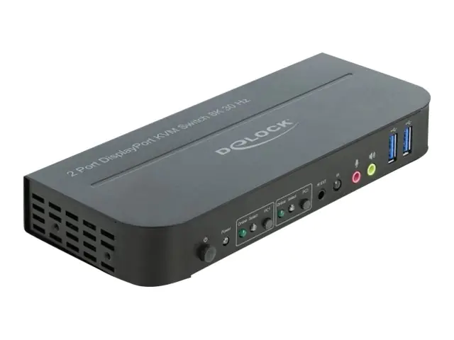 DeLOCK DisplayPort 1.4 KVM Switch 8K 30 Hz with USB 3.0 and Audio - KVM-/Audio-/USB-Switch - 2 x KVM/Audio/USB - 1 lokaler Benutzer - Desktop DeLOCK DisplayPort 1.4 KVM Switch 8K 30 Hz with USB 3.0 and Audio - KVM-/Audio-/USB-Switch - 2 x KVM/Audio/USB - 1 lokaler Benutzer - Desktop