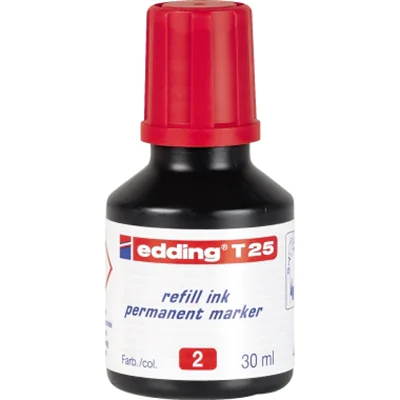 edding Nachfülltusche T 25 4-T25002 30ml geruchsarme Tusche rot edding Nachfülltusche T 25 4-T25002 30ml geruchsarme Tusche rot